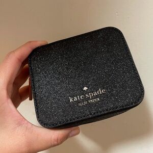 Kate Spade Black Sparkle jewelry Case